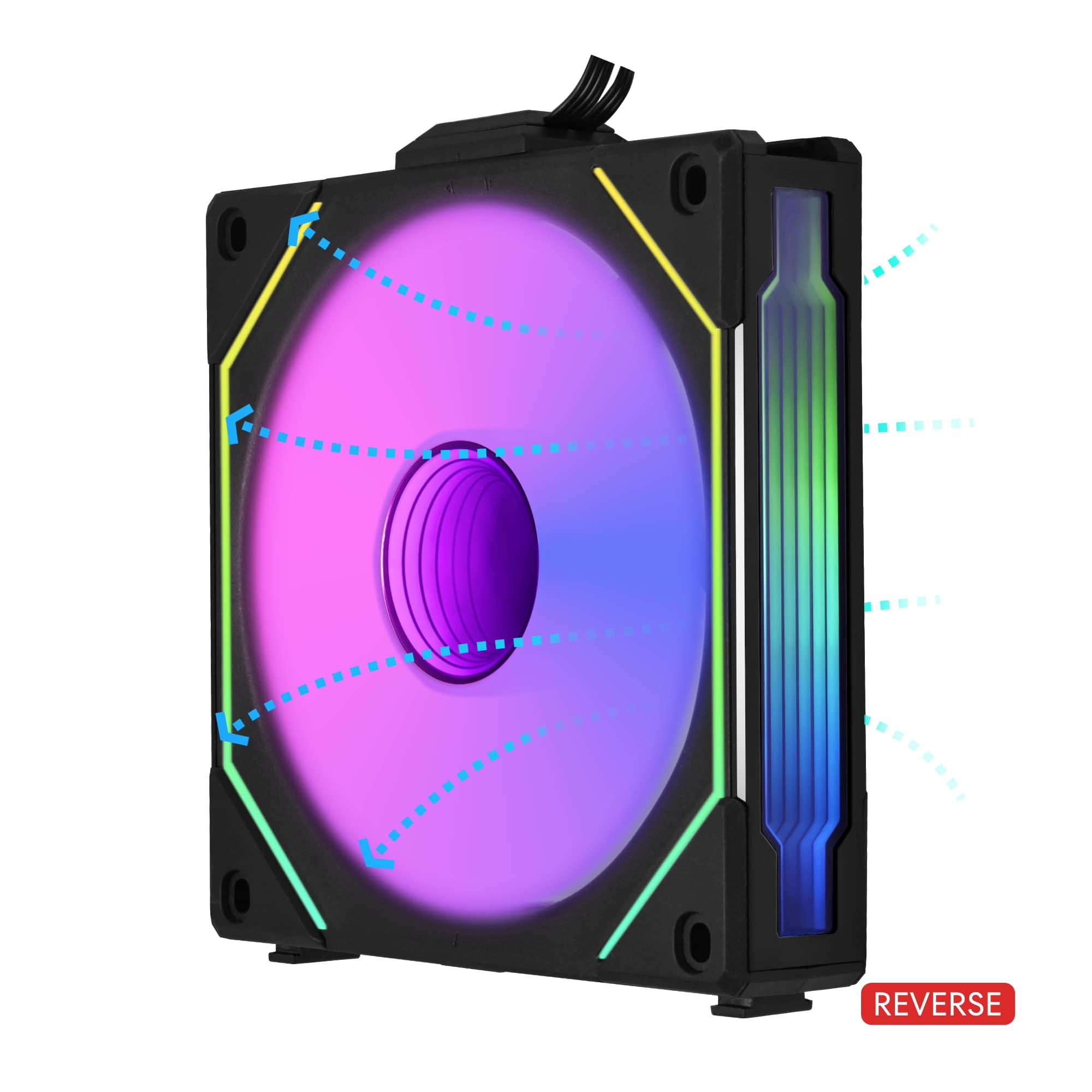 Lian Li REVERSE UNI FAN SL-INFINITY 3x120mm Siyah Kasa Fanı (G99.12RSLIN3B.00)