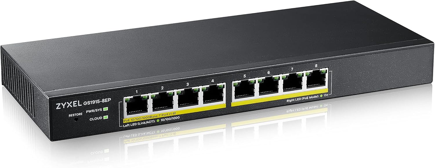 Zyxel GS1915-8EP Yönetilebilir Switch