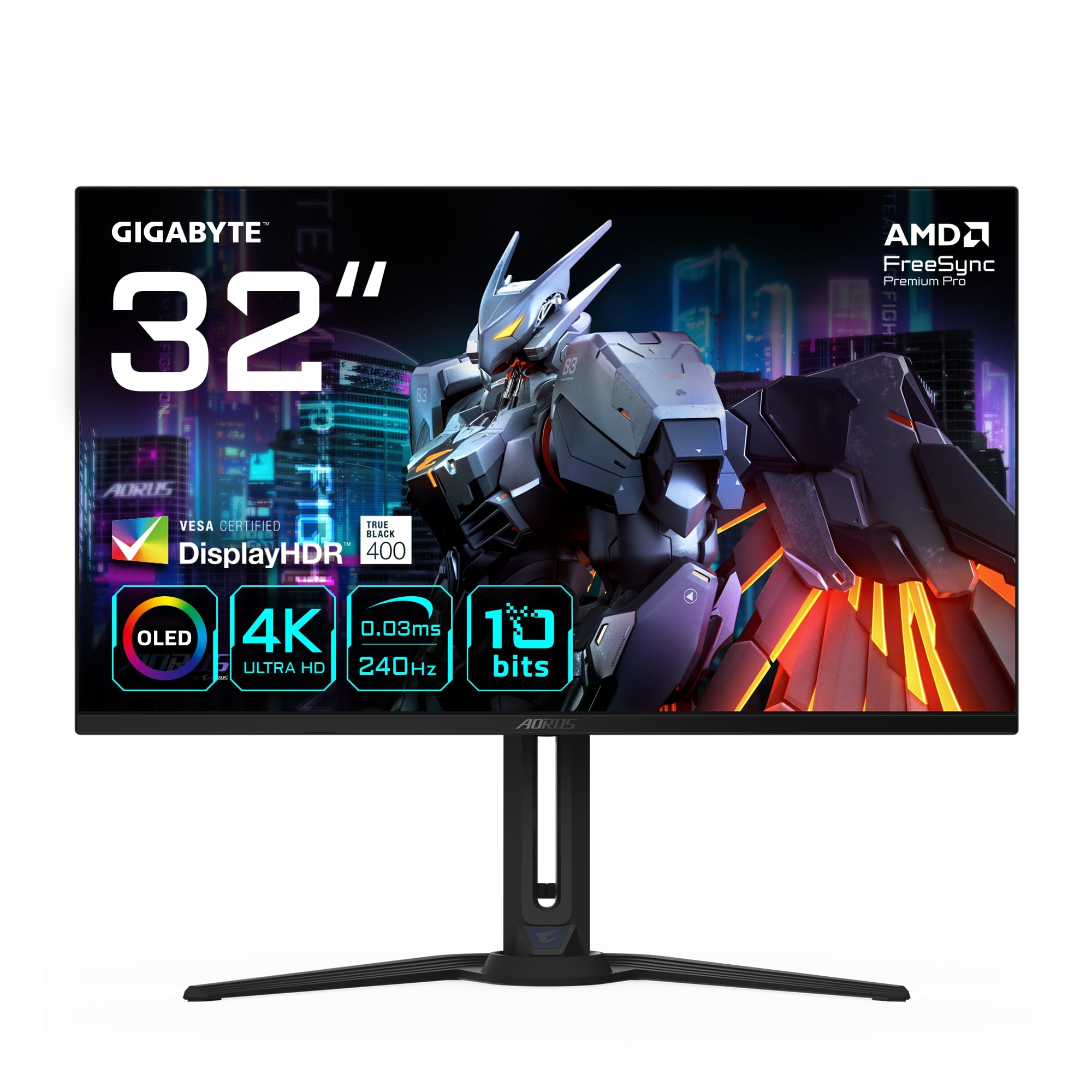 Gigabyte Aorus FO32U2 31.5″ 0.03ms GTG 240 Hz OLED Gaming (Oyuncu) Monitör 