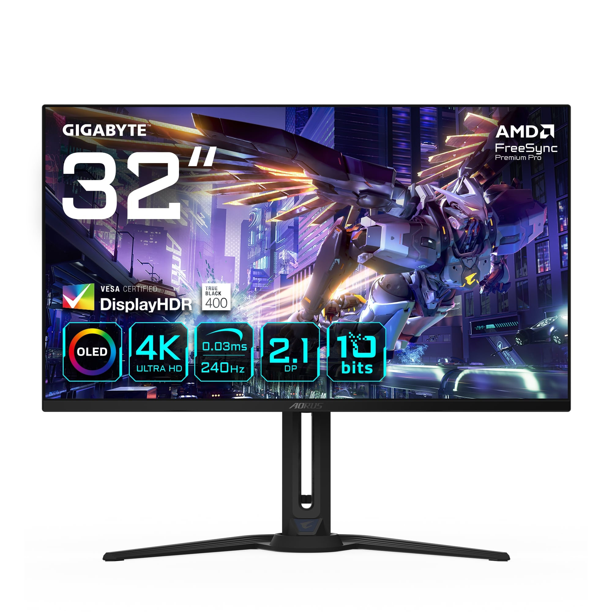 Gigabyte Aorus FO32U2P 31.5″ 0.03ms GTG 240 Hz OLED Gaming (Oyuncu) Monitör