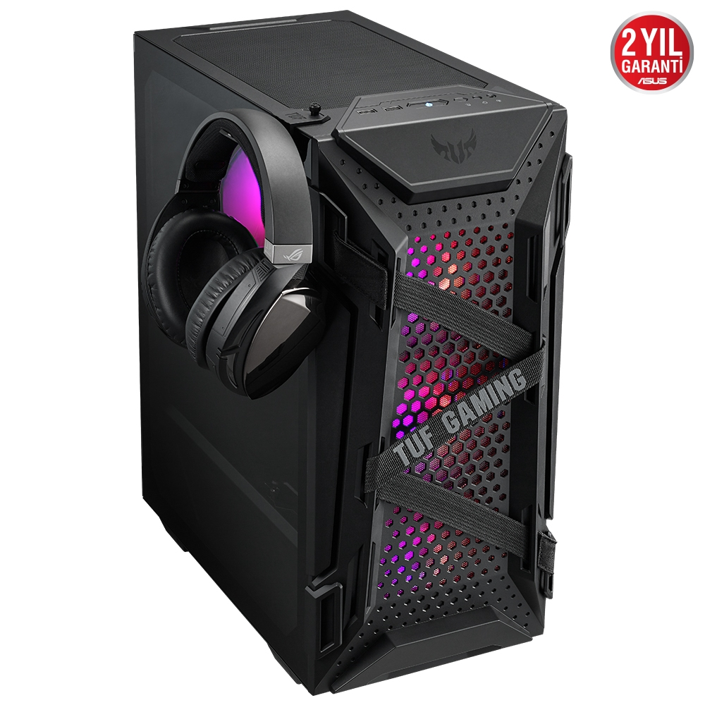 ASUS TUF Gaming GT301 ARGB Fanlı Temperli Cam USB 3.1 ATX Mid-Tower Gaming Kasa
