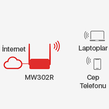 TP-Link Mercusys MW302R 300Mbps Kablosuz N Router