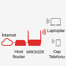TP-Link Mercusys MW302R 300Mbps Kablosuz N Router