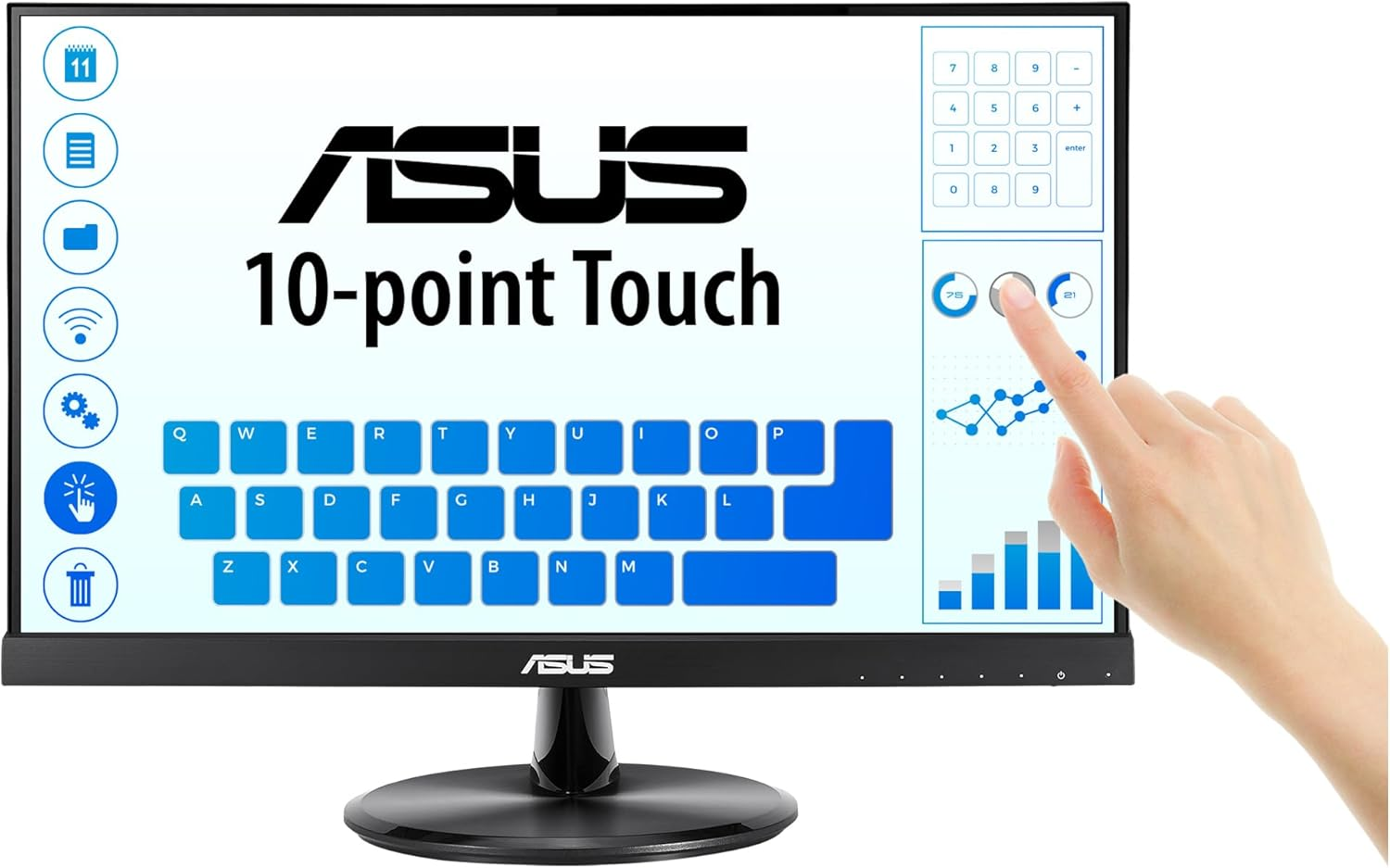 ASUS VT229H 21.5″ 5ms 60Hz HDMI VGA IPS IPS Full HD Dokunmatik Monitör