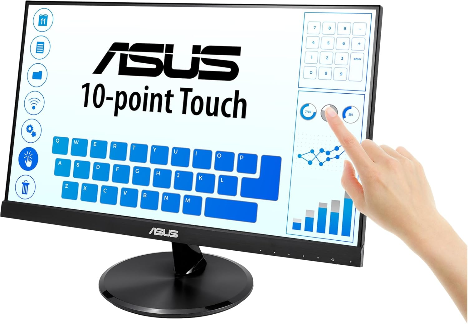 ASUS VT229H 21.5″ 5ms 60Hz HDMI VGA IPS IPS Full HD Dokunmatik Monitör