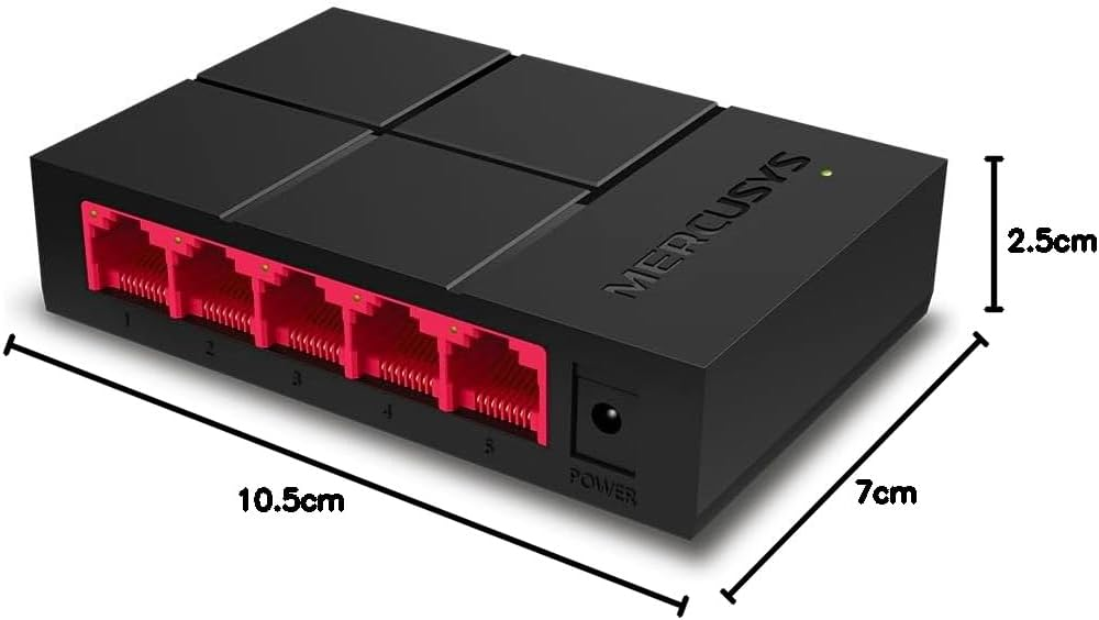 Mercusys MS105G 5 Port 10/100/1000 Mbps Yönetilemez Switch