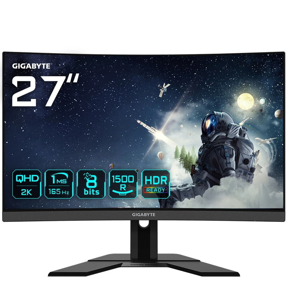 Gigabyte G27QC-A 27″ 1ms 165Hz FreeSync Premium/G-Sync VA QHD Curved Gaming Monitör