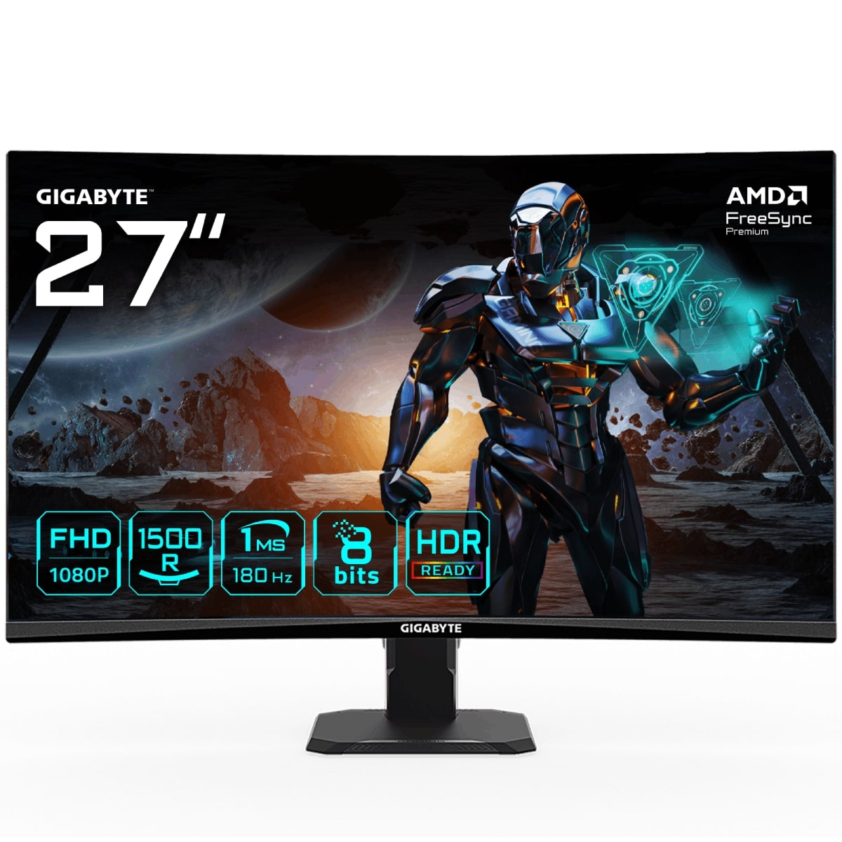 Gigabyte GS27FC 27″ 180Hz 1ms VA Curved Adaptive-Sync Full HD Gaming (Oyuncu) Monitör