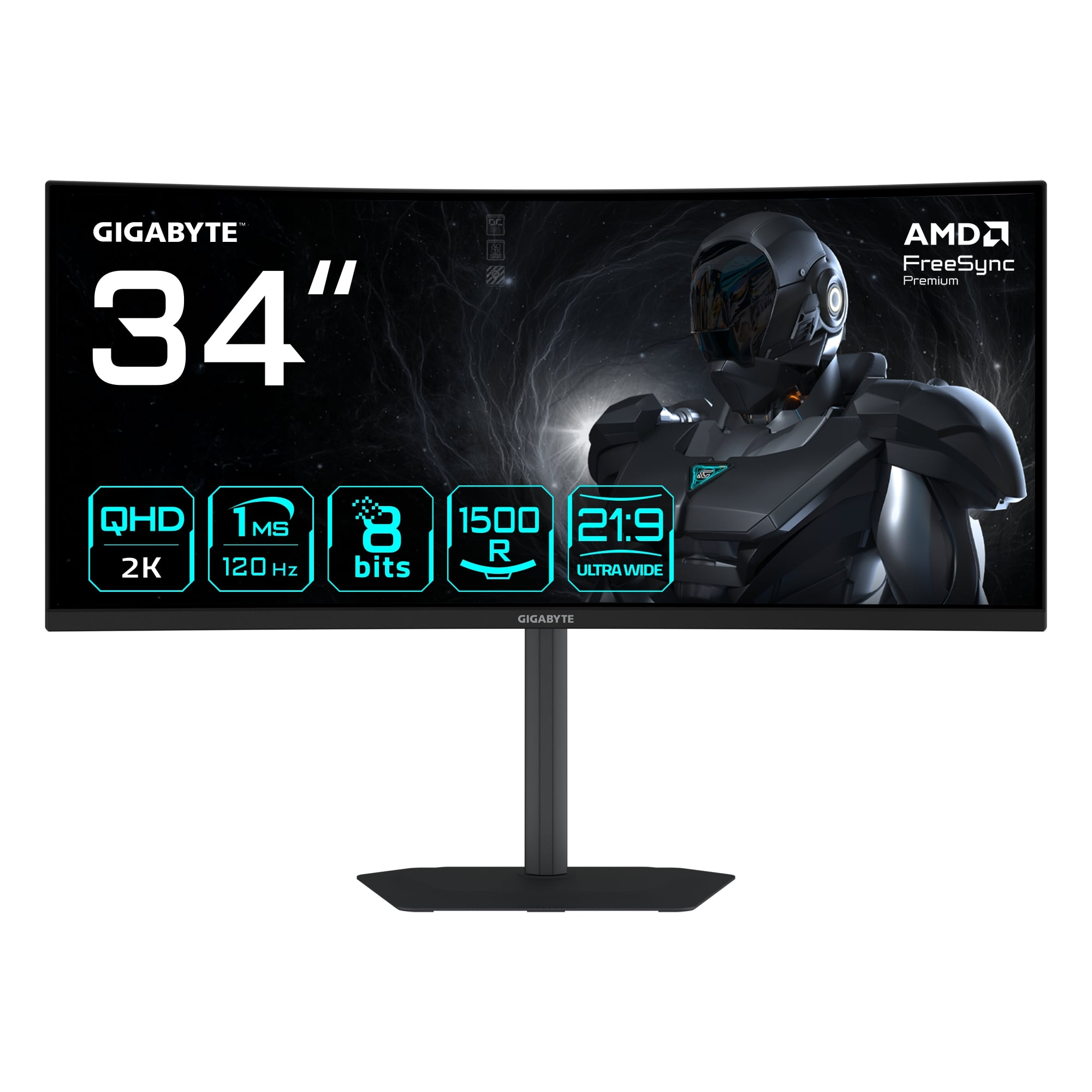 GIGABYTE GS34WQCA 34″ 1MS WQHD VA CURVED GAMING (OYUNCU) MONITOR	