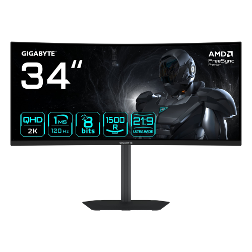 GIGABYTE GS34WQCA 34″ 1MS WQHD VA CURVED GAMING (OYUNCU) MONITOR	