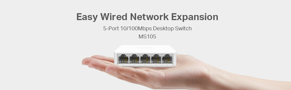 Mercusys MS105 5-Port Desktop Switch