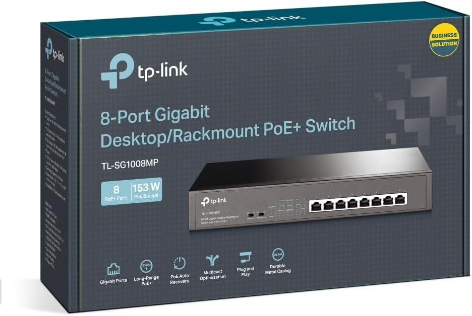 Tp-Link TL-SG1008MP 8-Port PoE Plus Switch