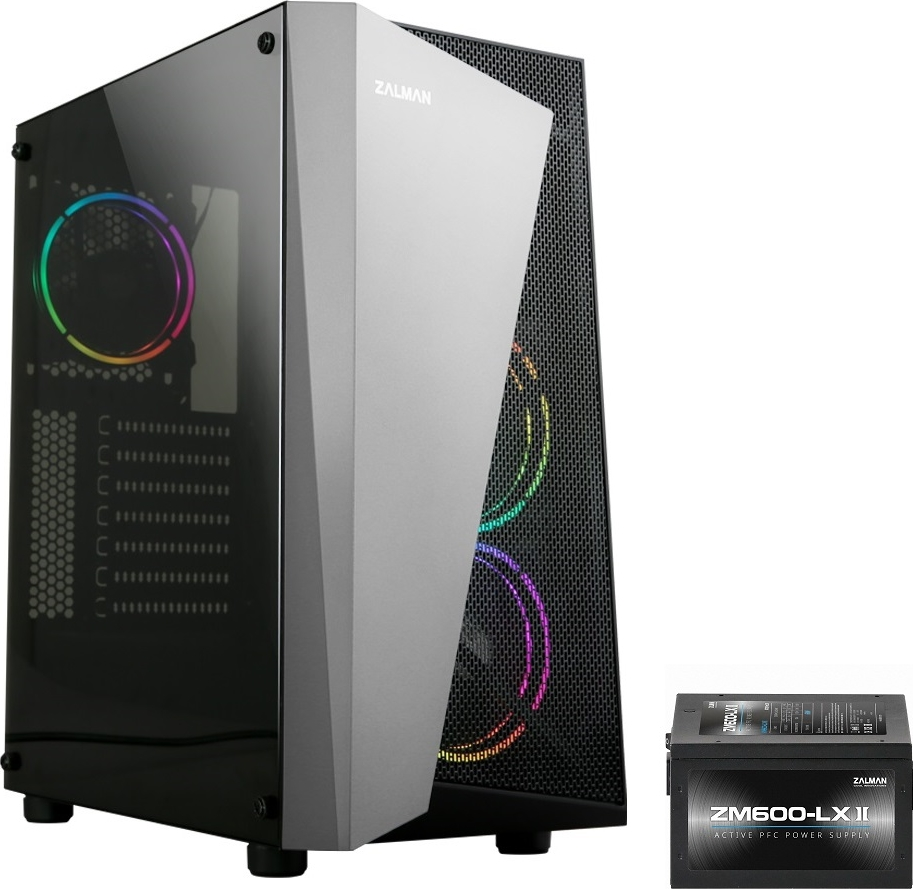 Zalman S4-PLUS(BL) 600W Gaming Kasa