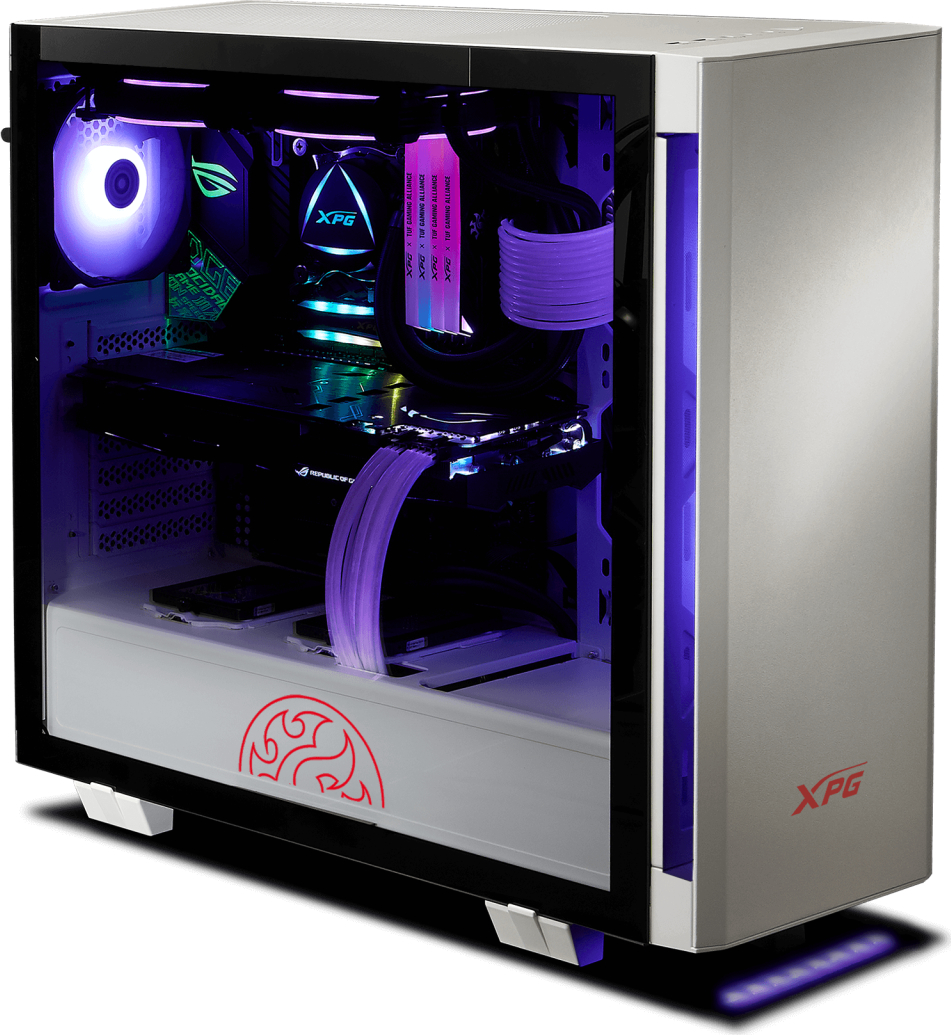 XPG INVADER-BKCWW USB 3.0 Temperli Cam ATX Mid-Tower Gaming Kasa