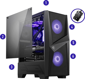 MSI MAG Forge 100M ATX Mid-Tower Gaming Kasa