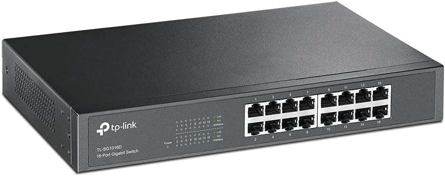 Tp-Link TL-SG1016D Gigabit Desktop/Rackmount Switch