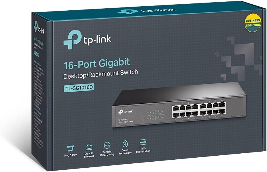 Tp-Link TL-SG1016D Gigabit Desktop/Rackmount Switch