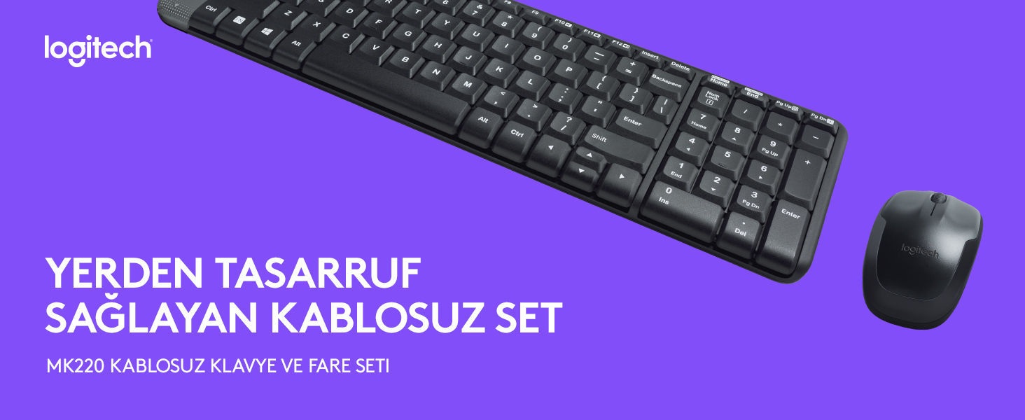 Logitech MK220 920-003163 Klavye Mouse Seti
