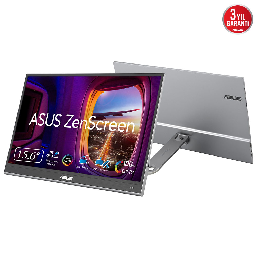 ASUS ZenScreen MQ16AHE 15.6″ 1ms 60Hz  Full HD Taşınabilir Monitör