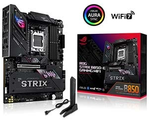 ASUS ROG STRIX B850-E Gaming Wifi AMD B850 Soket AM5 DDR5 8000+(OC)MHz ATX Gaming (Oyuncu) Anakart