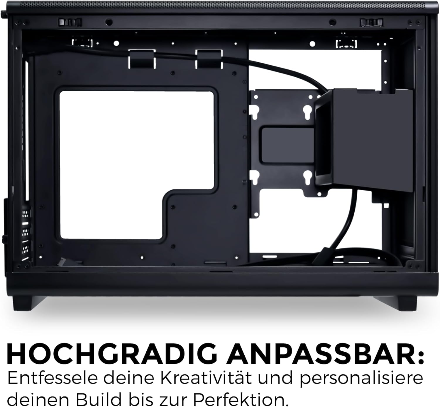 Lian Li Dan Case A3 Siyah Ahşap Cam M-ATX Mini-Tower Kasa (G99.A3X-WDG.00)