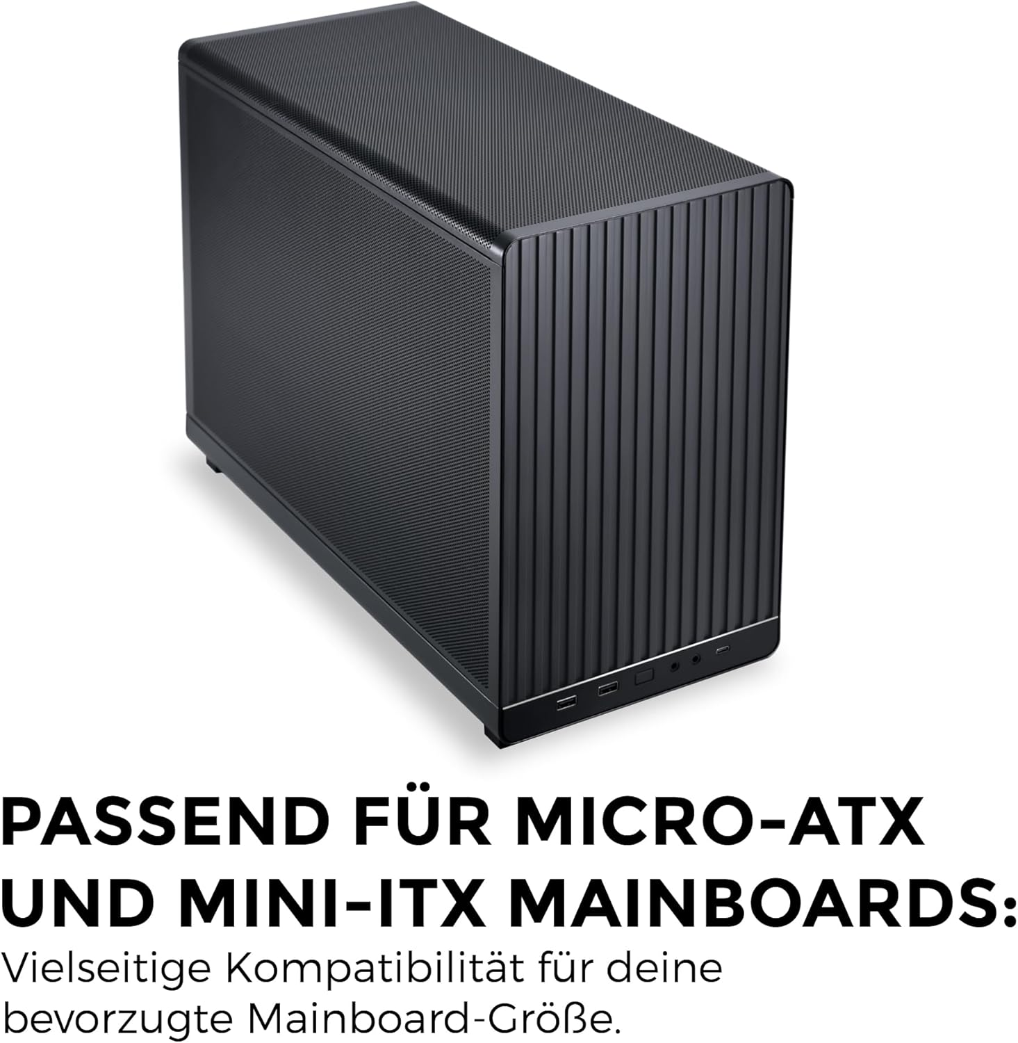 Lian Li Dan Case A3 Siyah Ahşap Cam M-ATX Mini-Tower Kasa (G99.A3X-WDG.00)