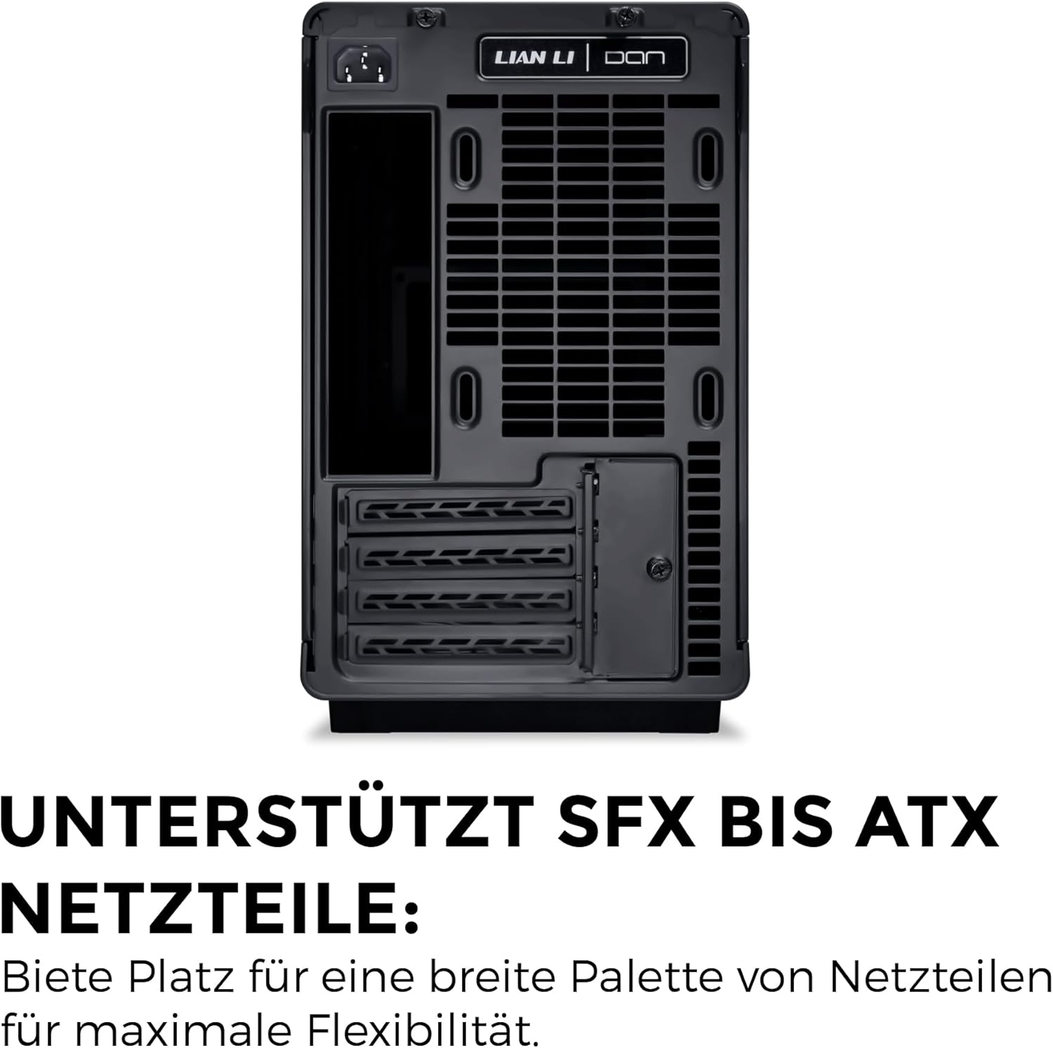 Lian Li Dan Case A3 Siyah Ahşap Cam M-ATX Mini-Tower Kasa (G99.A3X-WDG.00)