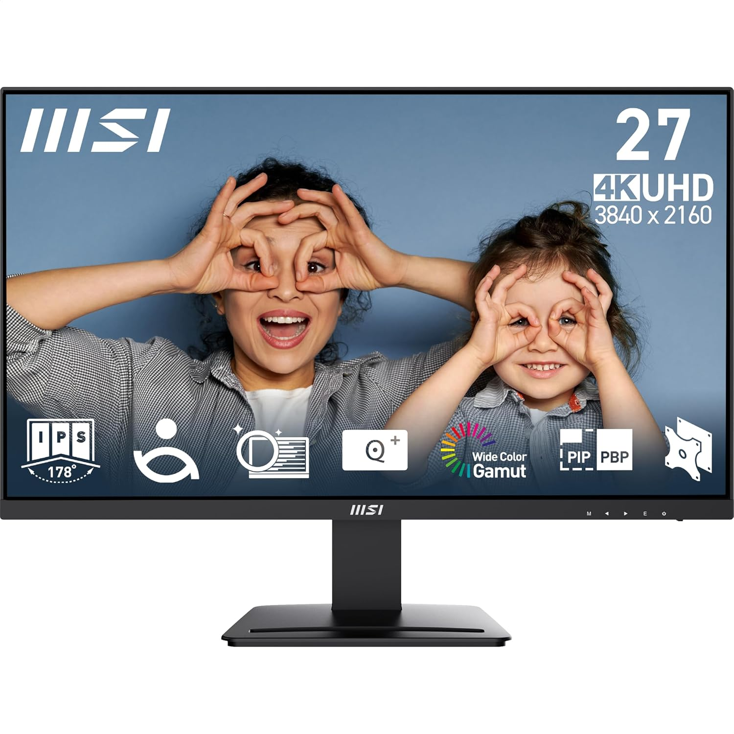 MSI Pro MP273U 27″ 4ms 60Hz HDMI DP Anti-glare HDR Ready Adaptive-Sync UHD IPS Monitör