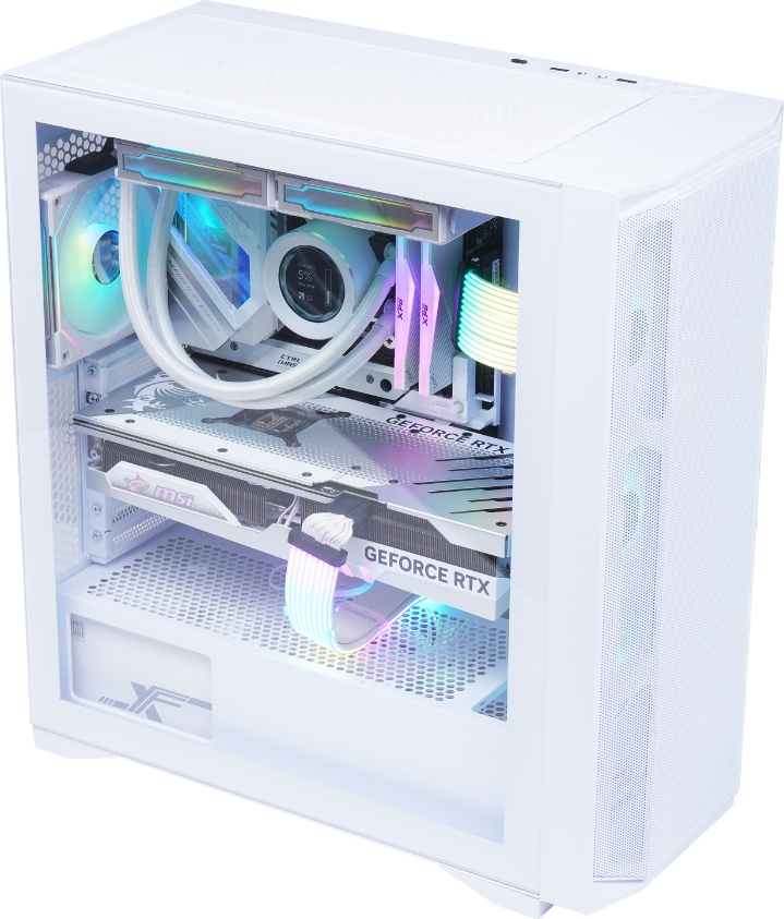 Frisby CX-501 750W 80+ Bronze 4xARGB FAN Mid Tower Beyaz Mesh Gaming Kasa