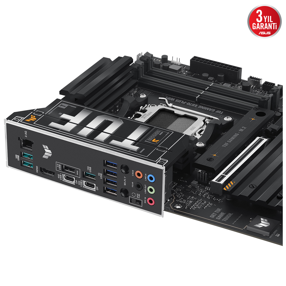 ASUS TUF GAMING X870-PLUS WIFI AMD X870 Soket AM5 DDR5 8000+(OC)MHz ATX Gaming Anakart