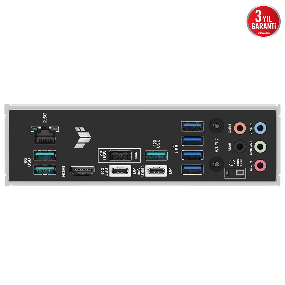 ASUS TUF GAMING X870-PLUS WIFI AMD X870 Soket AM5 DDR5 8000+(OC)MHz ATX Gaming Anakart