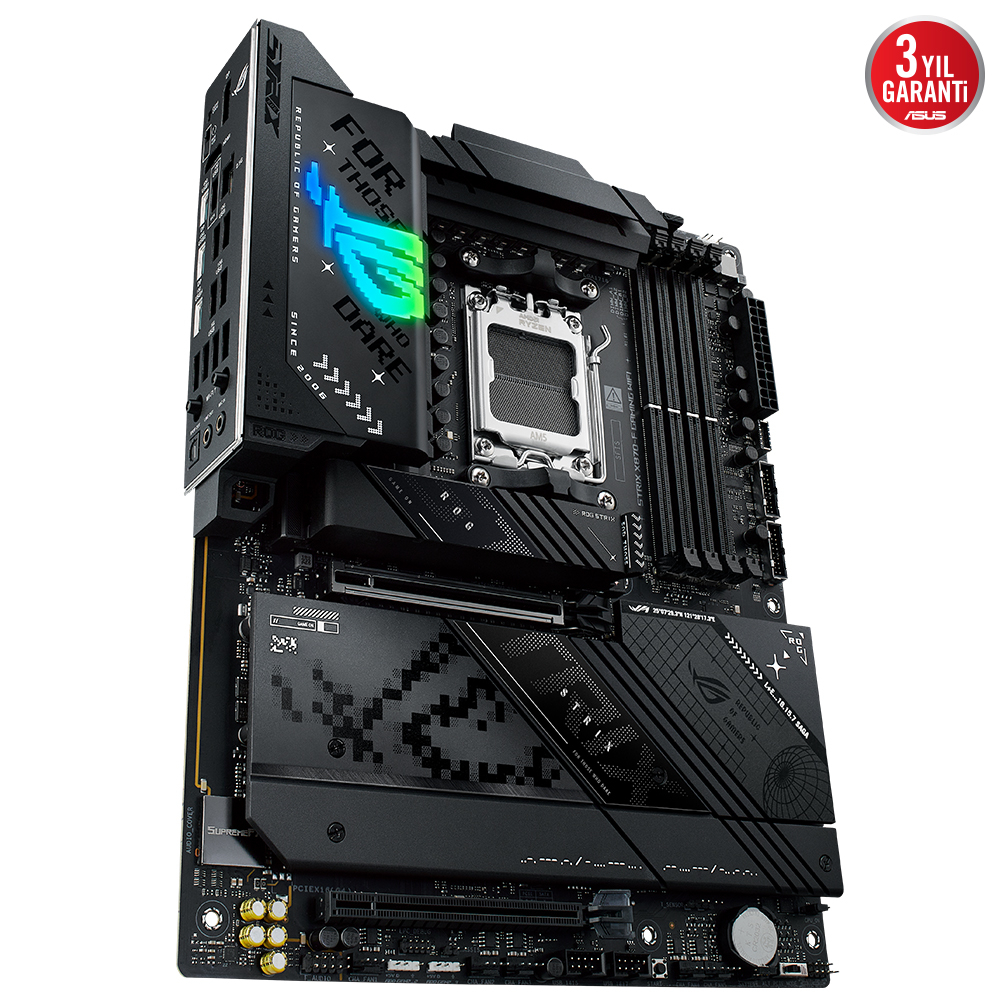 ASUS ROG STRIX X870-F GAMING WIFI AMD X870 Soket AM5 DDR5 8000+(OC)MHz ATX Gaming Anakart