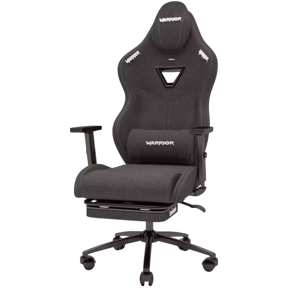 Zio Warrior Aragorn 1598B1110 Kumaş Jet Black Oyuncu Koltuğu - Ayak Uzatmalı