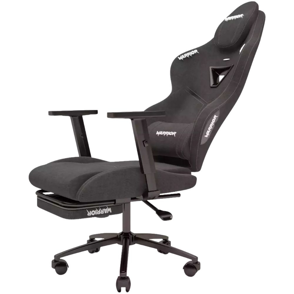 Zio Warrior Aragorn 1598B1110 Kumaş Jet Black Oyuncu Koltuğu - Ayak Uzatmalı