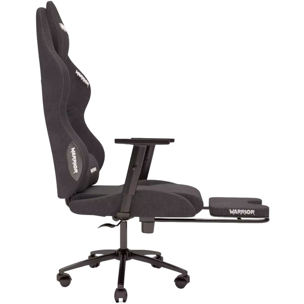 Zio Warrior Aragorn 1598B1110 Kumaş Jet Black Oyuncu Koltuğu - Ayak Uzatmalı