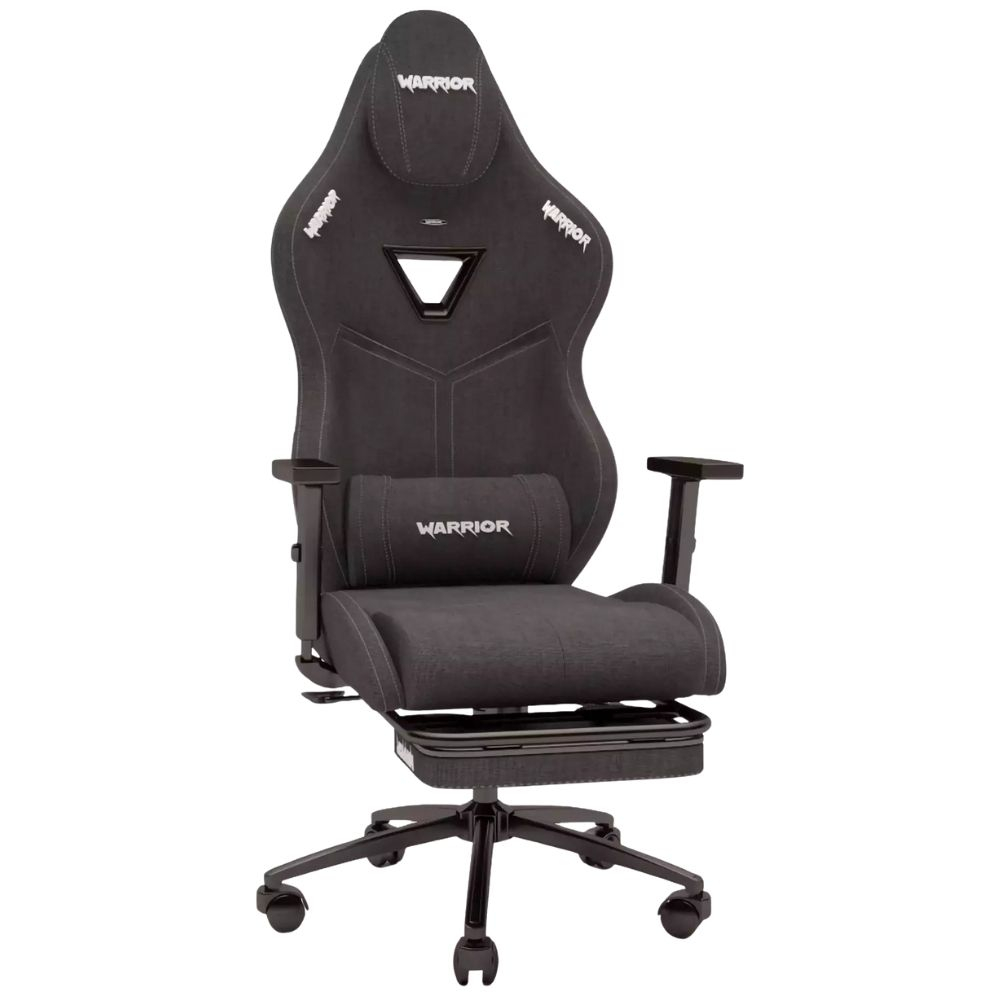 Zio Warrior Aragorn 1598B1110 Kumaş Jet Black Oyuncu Koltuğu - Ayak Uzatmalı