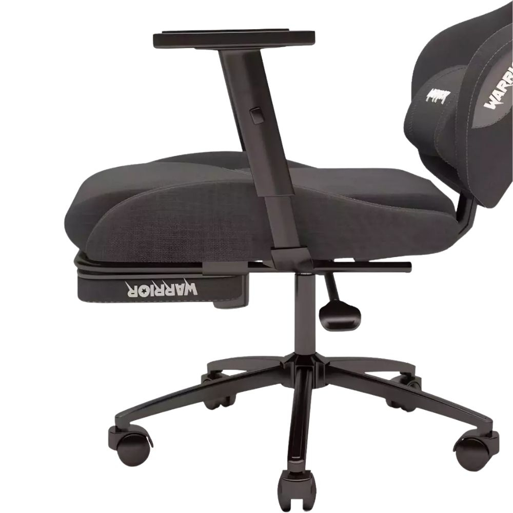 Zio Warrior Aragorn 1598B1110 Kumaş Jet Black Oyuncu Koltuğu - Ayak Uzatmalı