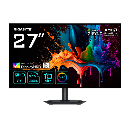 GIGABYTE MO27Q28G 27″ 280Hz 0.03ms HDMI DP G-Sync QHD HDR500 WOLED Gaming Monitör