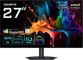 GIGABYTE MO27Q28G 27″ 280Hz 0.03ms HDMI DP G-Sync QHD HDR500 WOLED Gaming Monitör