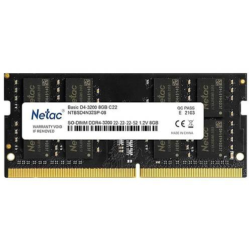 Netac Basic NTB 16GB 3200Mhz DDR4 NTBSD4N32SP-16