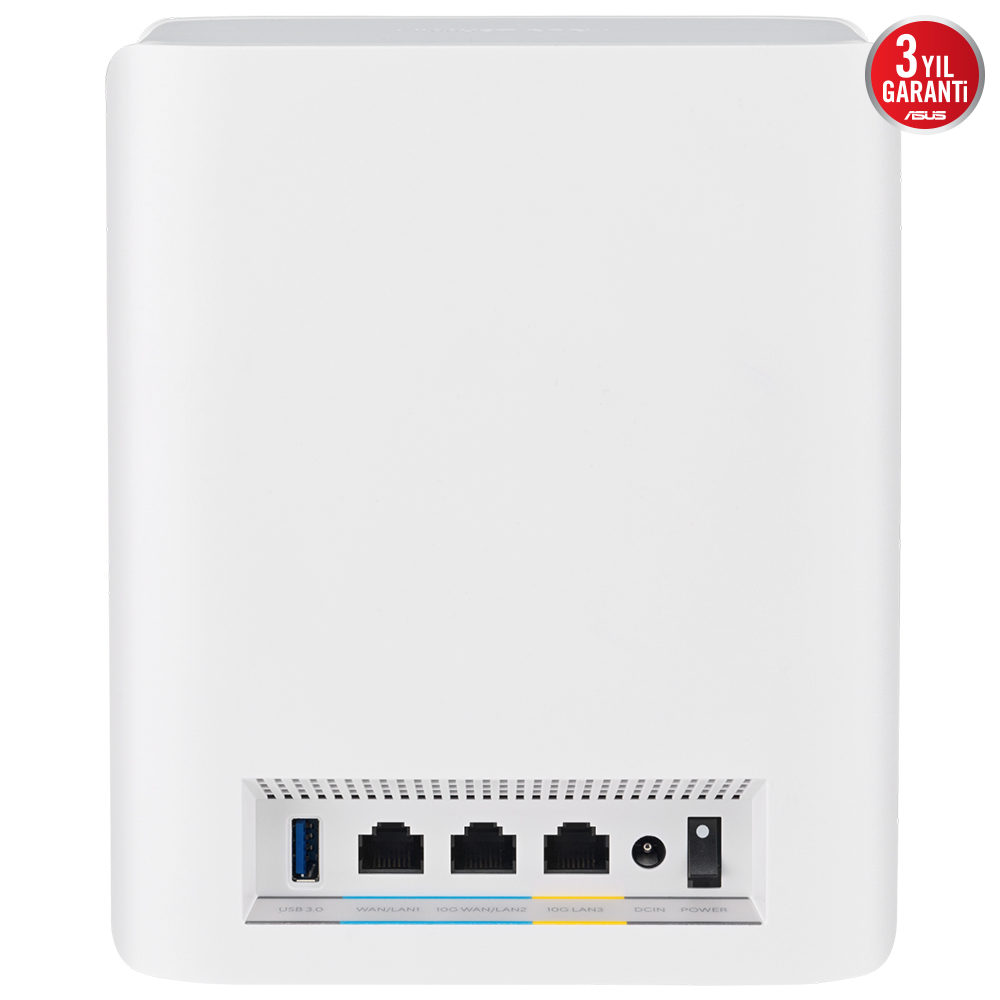 ASUS ZenWiFi BT10 (2-PK) BE1800 Üç Bantlı Wi-Fi 7 Mesh Sistemi (Beyaz, İkili Paket)