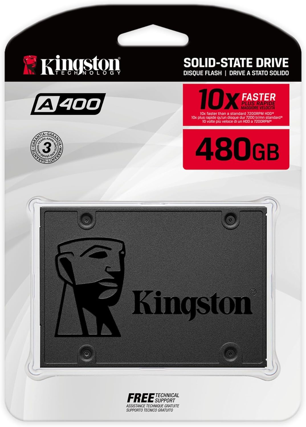 Kingston A400 SSDNow 480GB 2.5″ 500MB/450MB/s SATA3 SSD Disk
