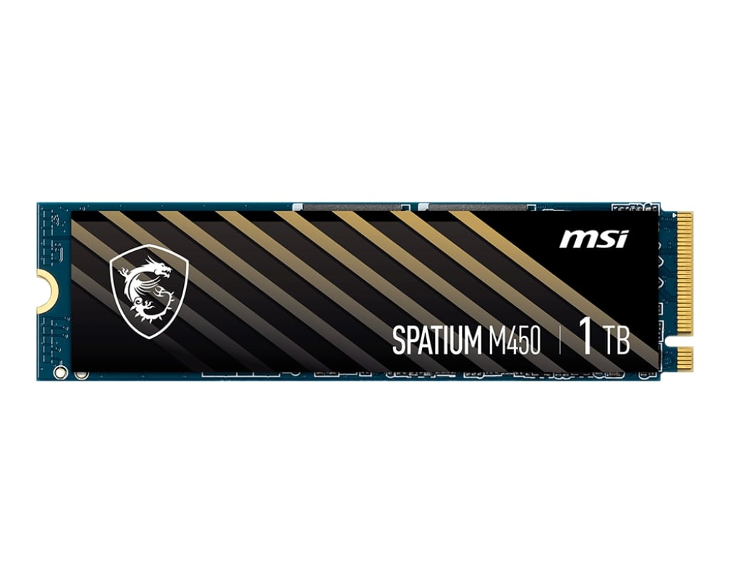 MSI Spatium M450 1TB V1 3400/2400MB/s PCIe Gen 4.0 NVMe M.2 SSD Disk