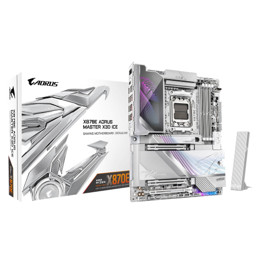 Gigabyte X870E AORUS MASTER X3D ICE WIFI-7 AM5 DDR5 9000MHz (OC) ATX Gaming (Oyuncu) Anakart
