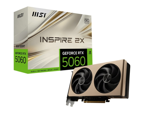 MSI GeForce RTX 5060 8G INSPIRE 2X OC GDDR7 128Bit DX12 Gaming (Oyuncu) Ekran Kartı