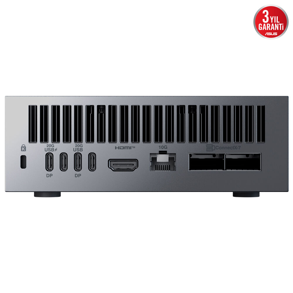 ASUS ASCENT GX10 - NVIDIA® GB10 CPU - NVIDIA Blackwell GPU - 128GB DDR5 RAM - 1TB SSD - NVIDIA DGX OS Kompakt Yapay Zeka Süper Bilgisayarı 