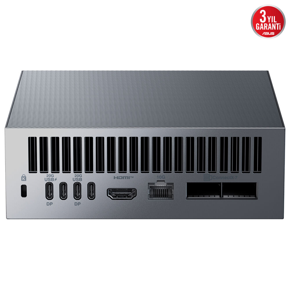 ASUS ASCENT GX10 - NVIDIA® GB10 CPU - NVIDIA Blackwell GPU - 128GB DDR5 RAM - 1TB SSD - NVIDIA DGX OS Kompakt Yapay Zeka Süper Bilgisayarı 