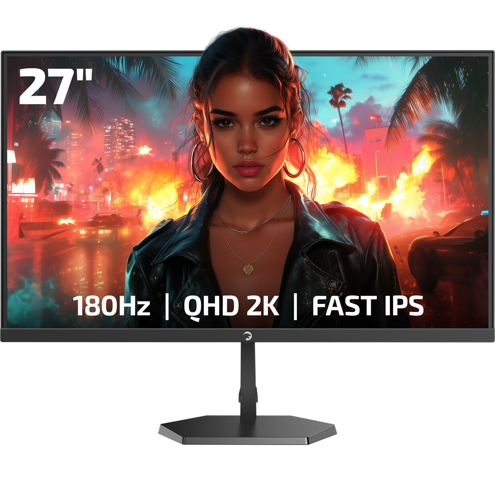 GamePower Kaze Q80 27″ Flat Fast IPS 180Hz 0.5Ms QHD 2K Gaming Monitör (Sıfır Ölü Piksel Garantili)