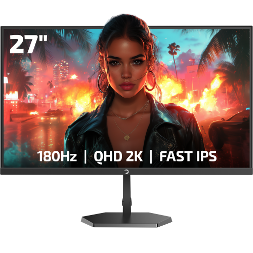 GamePower Kaze Q80 27″ Flat Fast IPS 180Hz 0.5Ms QHD 2K Gaming Monitör (Sıfır Ölü Piksel Garantili)
