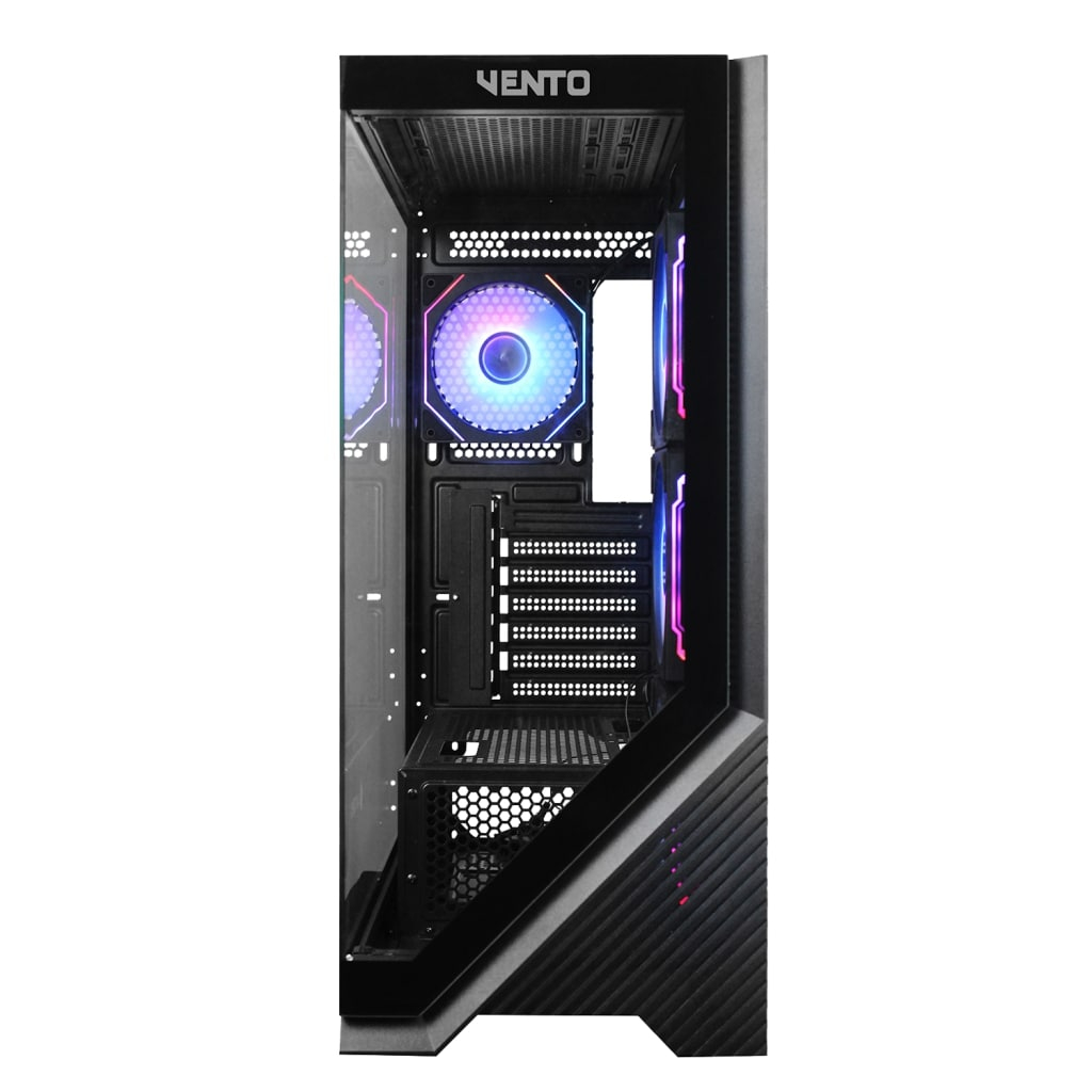 VENTO FSP VG4202FLA 850W 80+ GEN5 4x120mm RGB Fan Temperli Cam USB 3.0 Mesh ATX Gaming (Oyuncu) Kasa